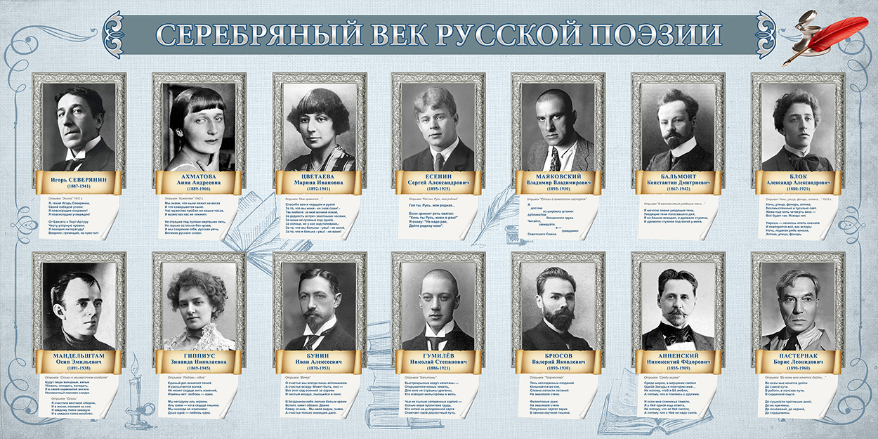 Стенд - Серебряный век русской поэзии